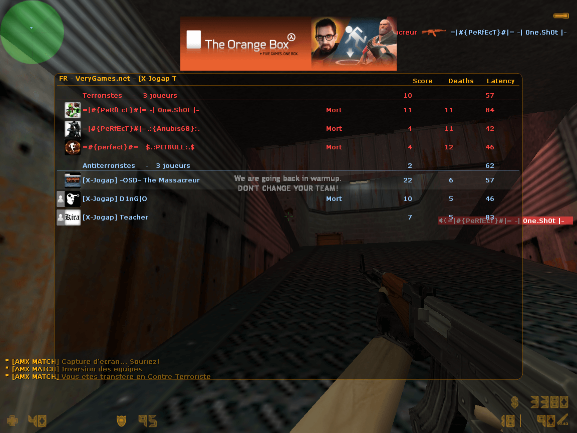 CS 1.6 - Manche gagnée contre l'équipe =#{PeRfEcT}#=